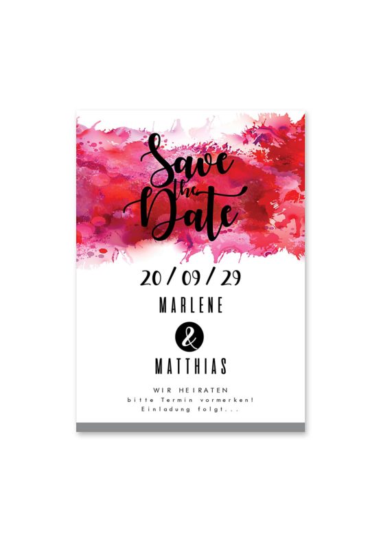 save the date vintage farbenfroh watercolor beere pink lila hochzeitsgrafik onlineshop papeterie