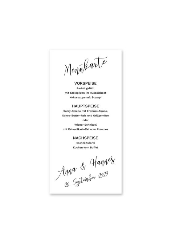 menükarte hochzeit kalligrafie calligraphy lettering hochzeitsgrafik onlineshop papeterie