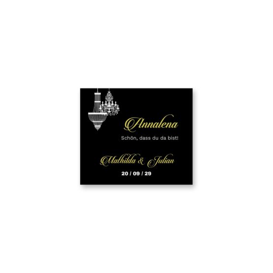 tischkarte hochzeit elegant gold schwarz luster hochzeitsgrafik onlineshop papeterie