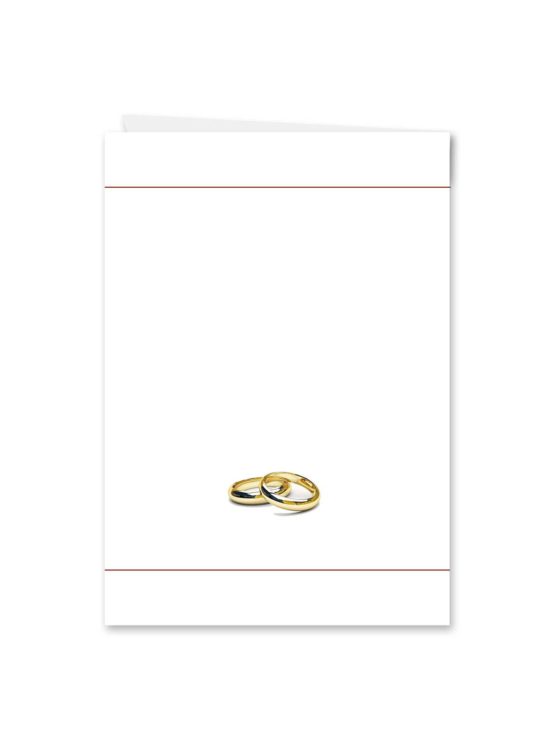 kirchenheft hochzeit klappkarte elegant ornament rot ringe gold eheringe königlich kaiser hochzeitsgrafik onlineshop papeterie